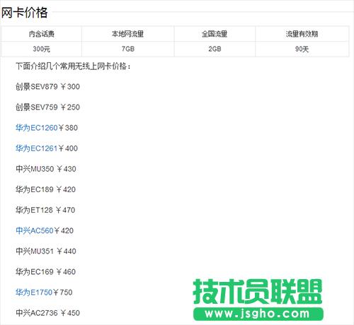 無線網(wǎng)卡價格