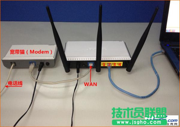 電話線接入上網(wǎng)時(shí),路由器正確連接方式