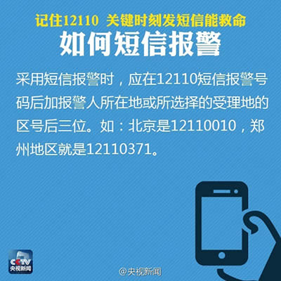 報(bào)警短信12110使用方法 報(bào)警短信12110使用方法