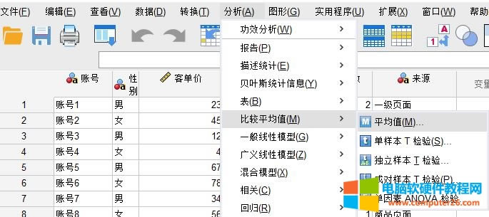 平均值檢驗(yàn)功能