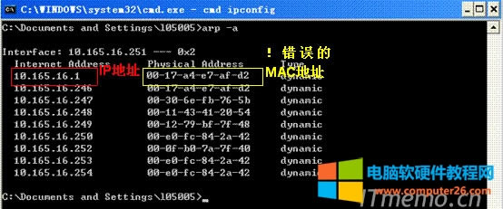 所有PC機(jī)無法和網(wǎng)關(guān)通信----仿冒網(wǎng)關(guān)攻擊