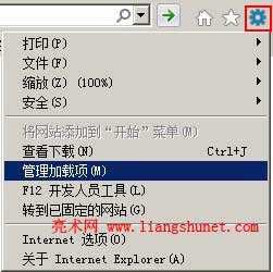 ie9、ie10管理加載項(xiàng)