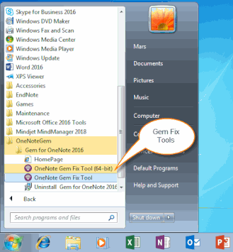 \ OneNote Gem Fix Tools ޏ͹