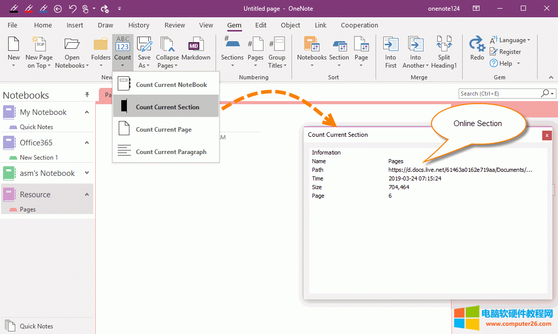 Pӛ䌚 Gem for OneNote ṩ˫@ùPӛօ^СĹܡ