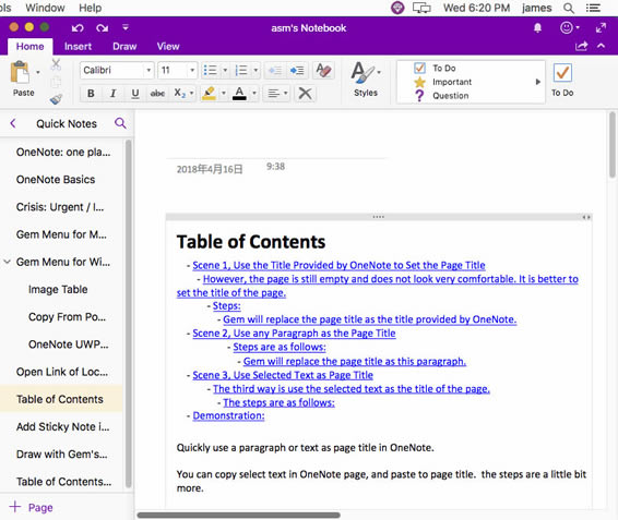 ʹ䌚ˆΣֱӰ Mac OneNote xеĶ䣬ԓĘ}
