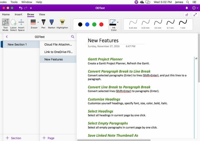 ʹ䌚ˆ Gem Menu for Mac OneNote 턓(chung)ژ(bio)} OneNote 