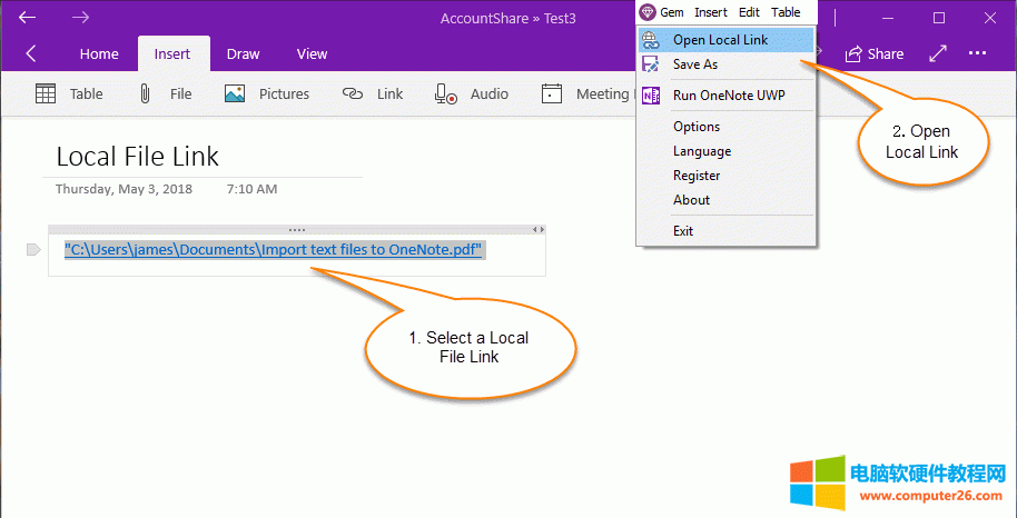䌚ˆ Gem Menu for OneNote UWP ṩ“_朽”ĹÁ_ OneNote UWP ﱾ朽ӡ