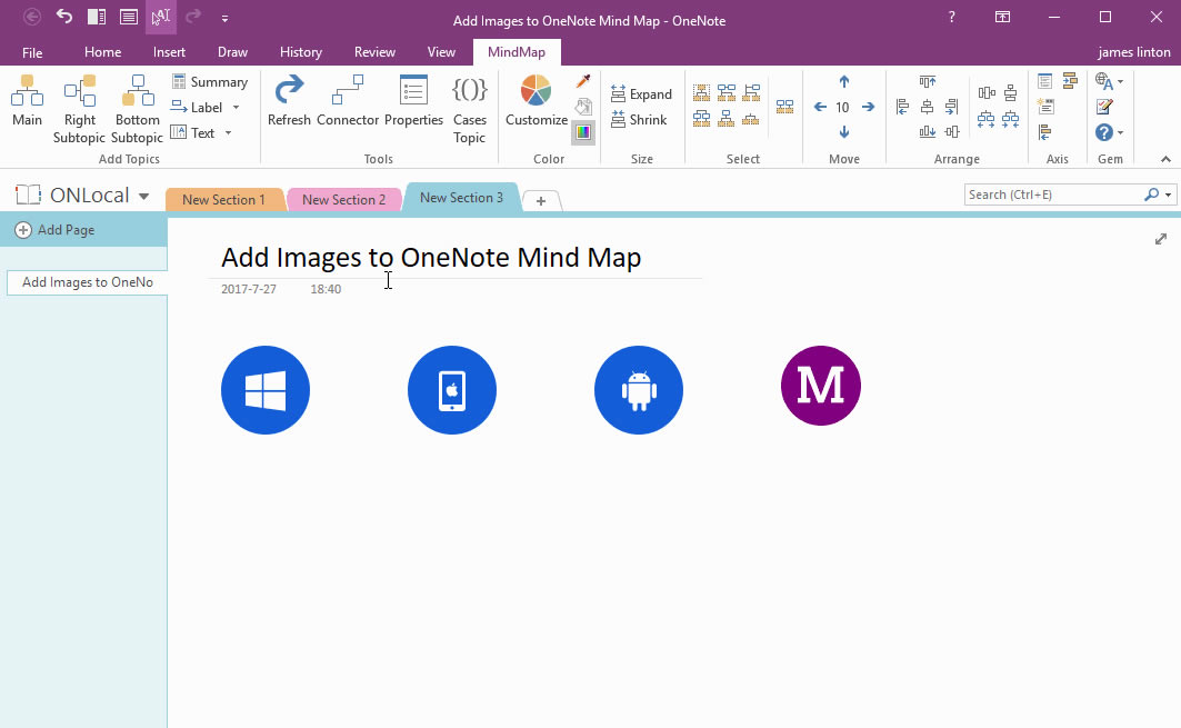  OneNote ˼S(do)D}DƬ