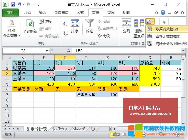 Excel數(shù)據(jù)驗證(Excel 2010中通過“數(shù)據(jù)驗證”功能控制只能輸入特定數(shù)據(jù)的方法)