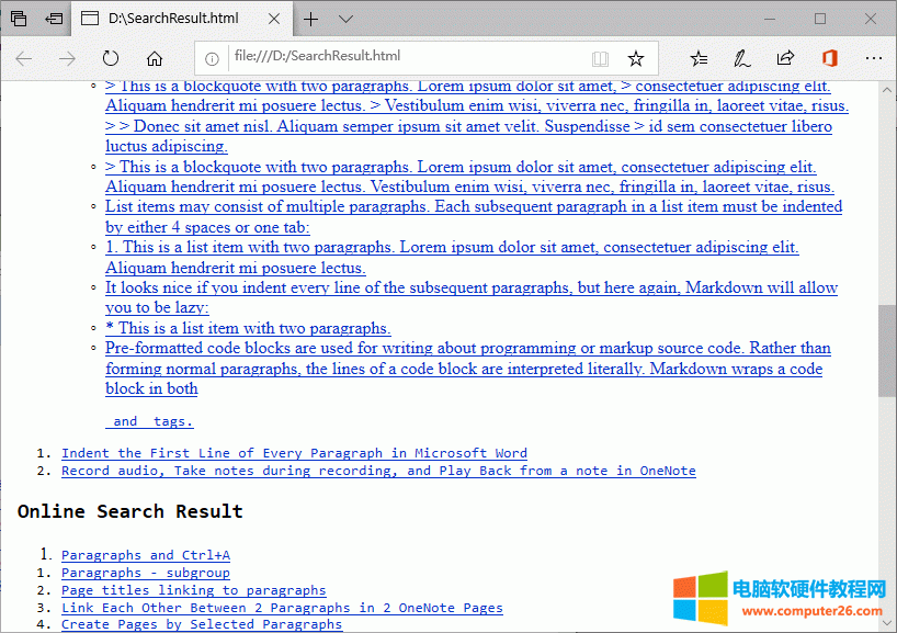 SearchResult ߀ OneDrive  OneNote PӛY(ji)