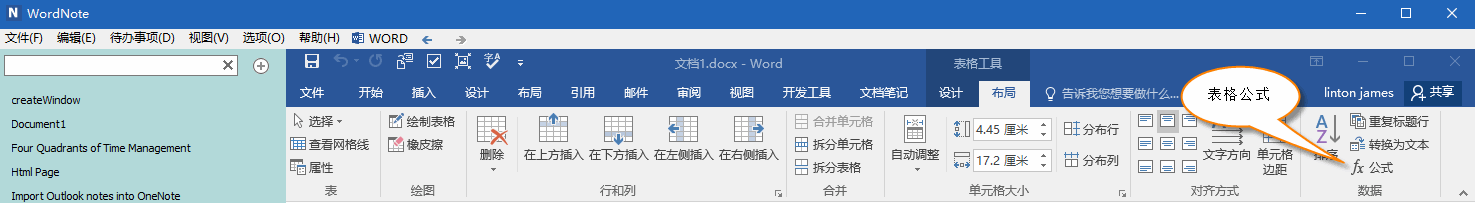 Word ıֹ֧ʽӋģ WordNote 󣬾ͿچԪв빫ʽ