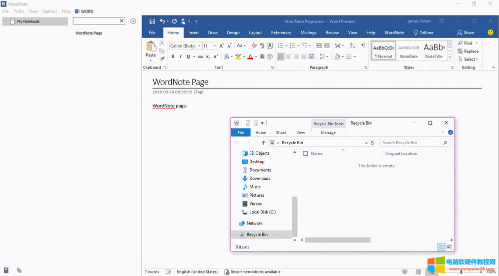 WordNote ʹ Windows ĻվԼĻվ 