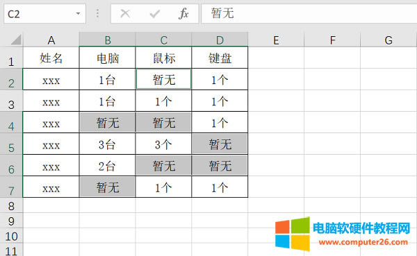 Excel空白格被統(tǒng)一替換