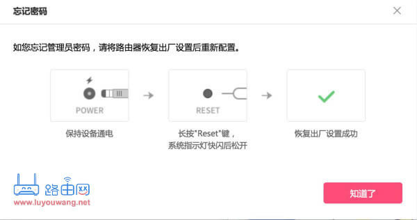 路由器忘記密碼了怎么辦?
