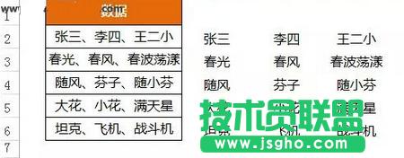 數(shù)據(jù)分列,將B列數(shù)據(jù)按頓號(hào)進(jìn)行分列。