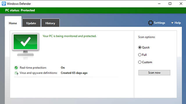 Windows10專(zhuān)業(yè)版下windows Defender打開(kāi)和關(guān)閉
