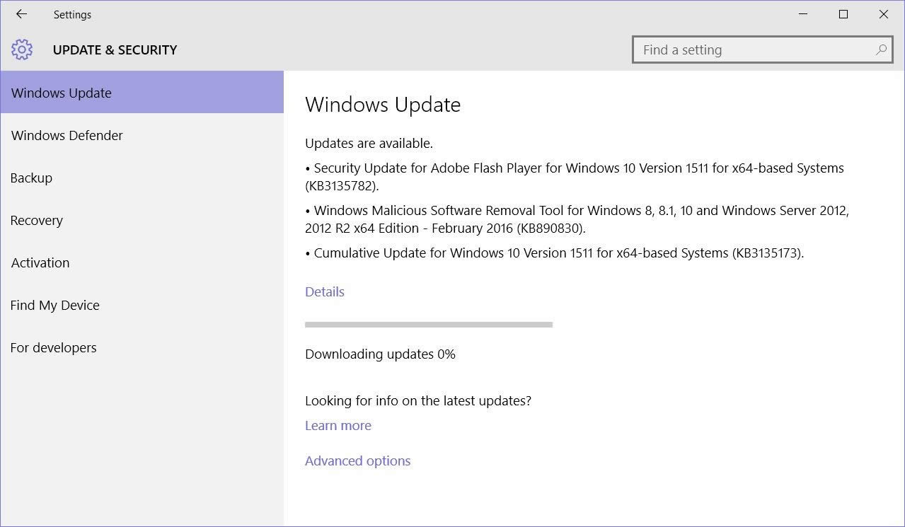 ΢ܛl(f)Windows 10۷e10586.104_(ti)ʽC(j)