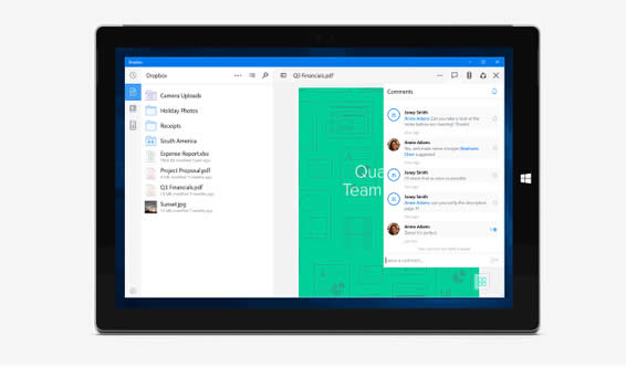 Dropbox的這個(gè)星期發(fā)布一個(gè)通用的Windows 10應(yīng)用程序