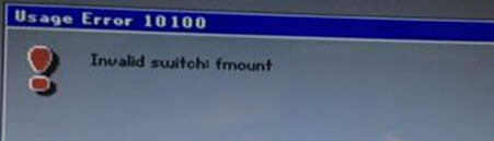 bwin7ŞϵyʧXʾinvalid switch fmount