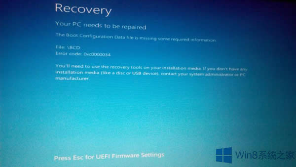 Win8.1{e`a0xc0000034ôޏͣ