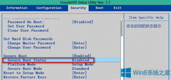 Win8.1怎么去掉“Secure Boot未正確配置”顯示