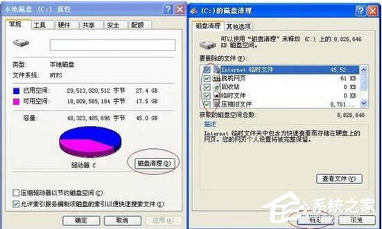 WinXP系統(tǒng)如何清理C盤空間?